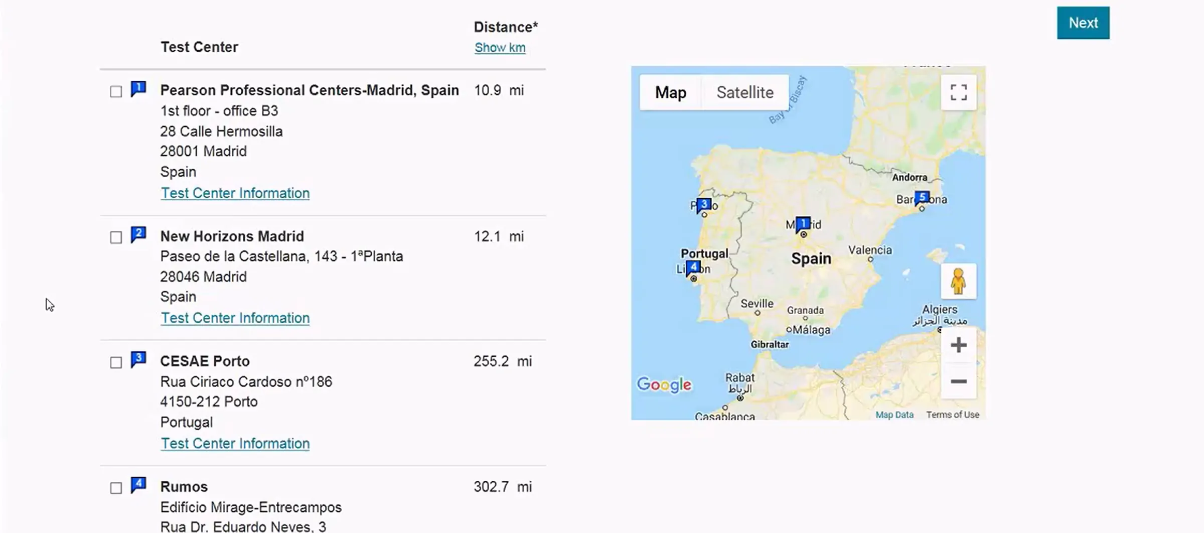 Detalles de examen PMI