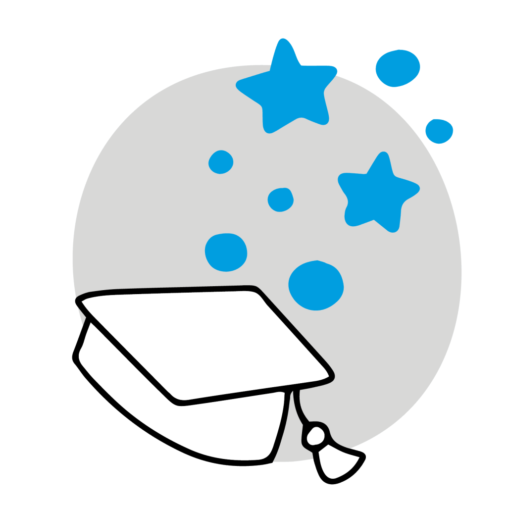 icon cursos representado con sombrero